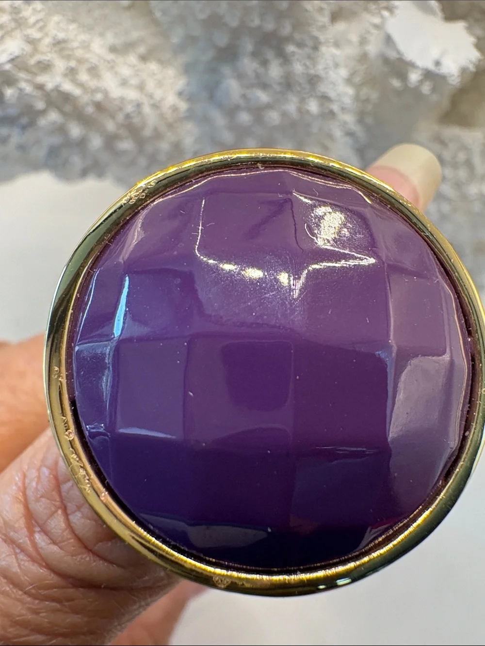 Trina Turk Gold-Tone Purple Statement Cocktail Ring - Fashion Brand